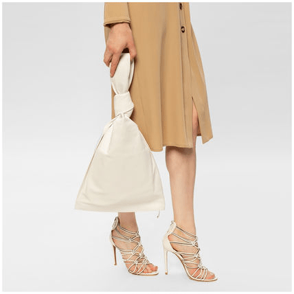 Túi Bottega Veneta White Ladies BV Twist Knotted 'White' 607964-VCP40-9007 - Ảnh 4