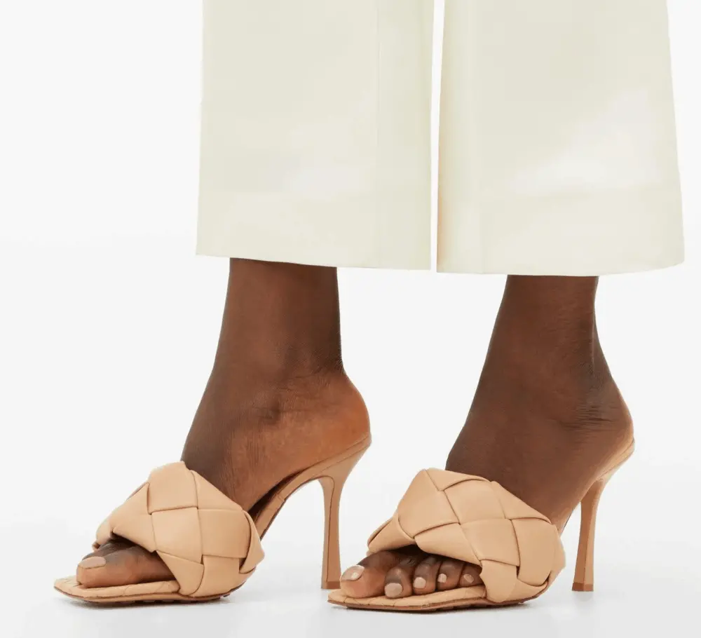 Giày Cao Gót Bottega Veneta Lido Mule 'Slipper' 608854VBSS09912 - Ảnh 4
