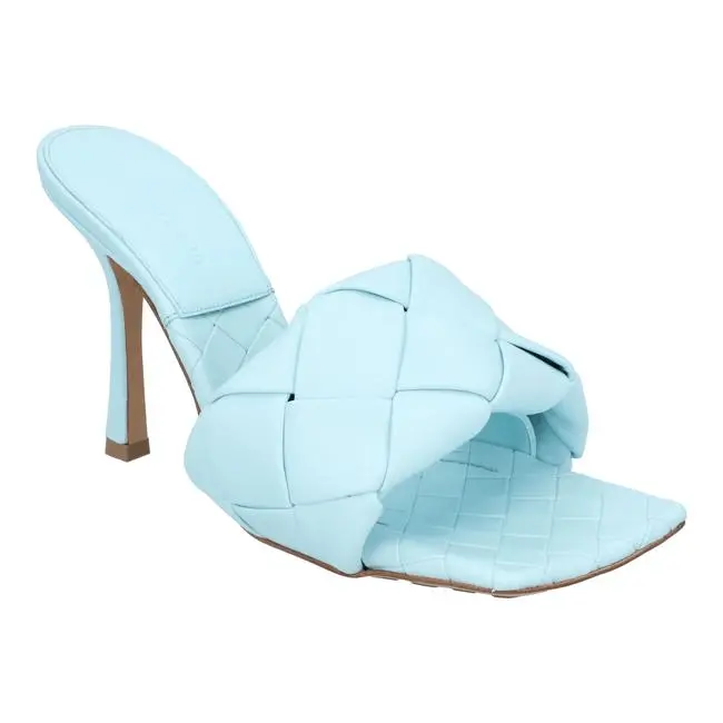 Alternative view of Giày Cao Gót Bottega Veneta Lido Mule 'Pale Blue' 608854VBSS04545