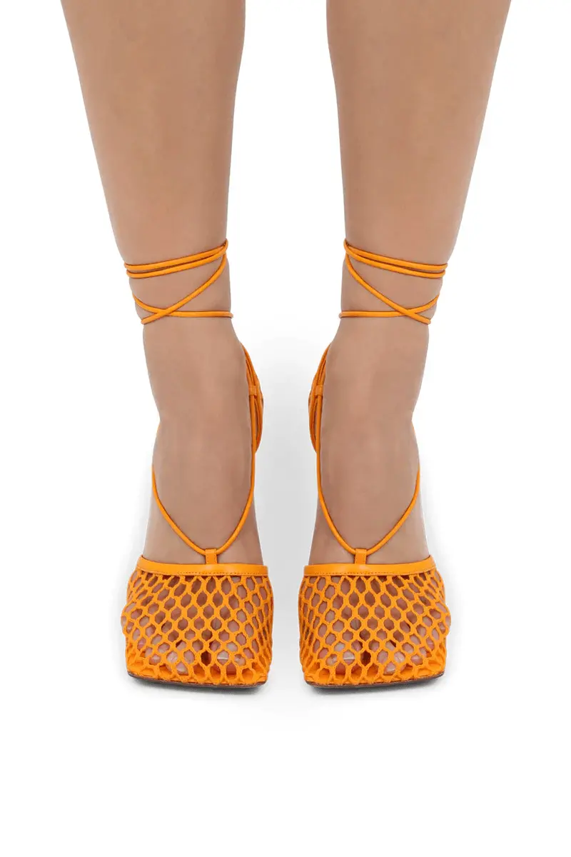 Giày Cao Gót Bottega Veneta Sandal 'Tangerine' 651388VBSD37593 - Ảnh 5