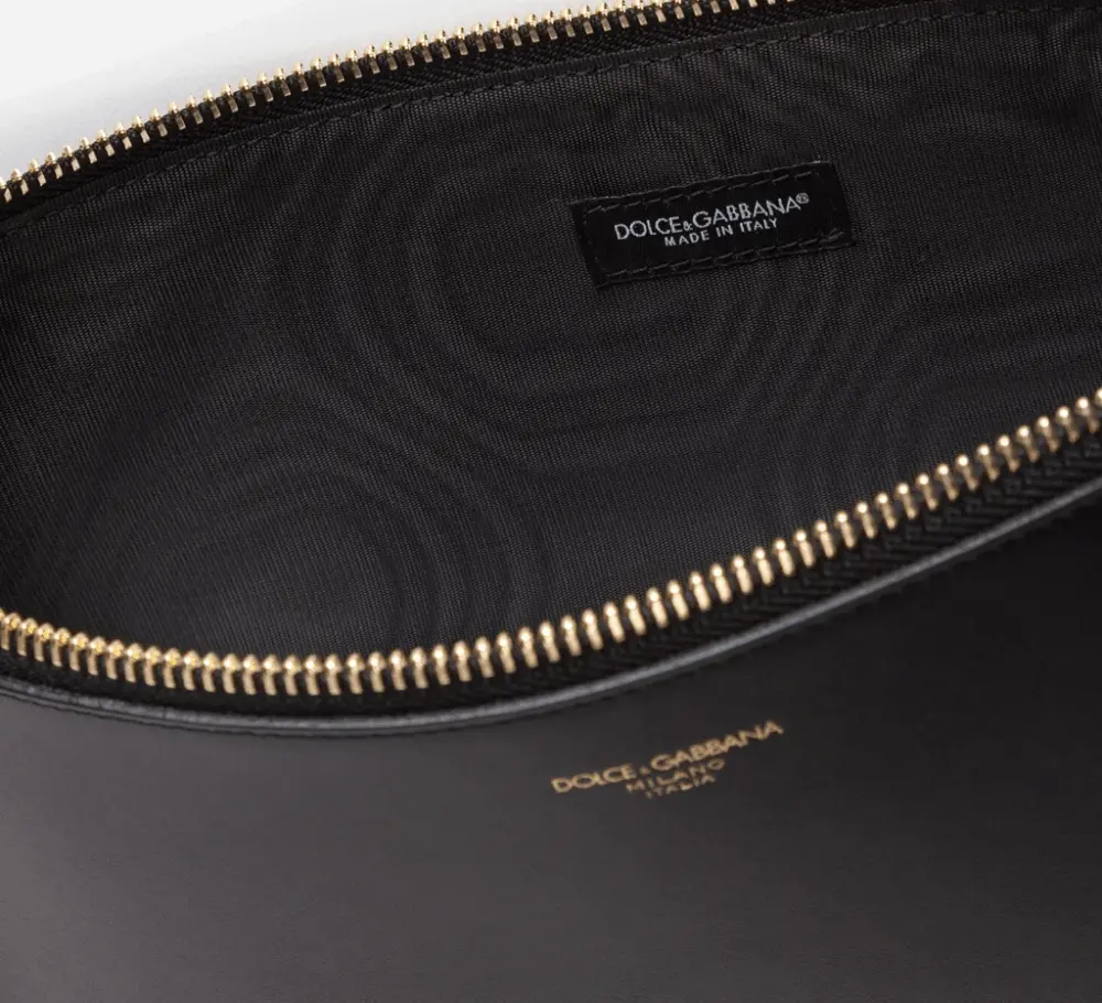 Túi Dolce & Gabbana Calfskin Document Holder With Heat-stamped Logo BP2182AZ60780999 - Ảnh 4