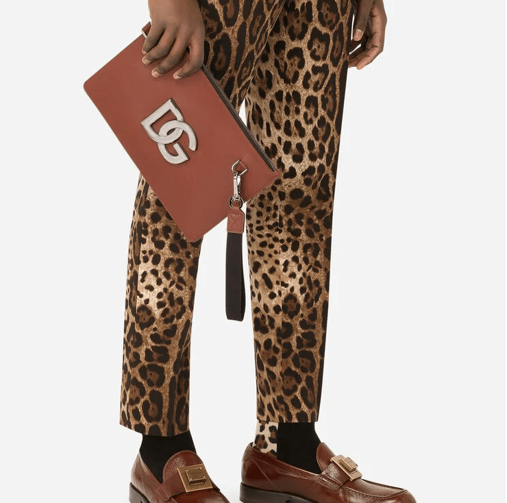 Túi Dolce & Gabbana Flat Calfskin Toiletry With DG Logo 'Brown' BP2589AO9168Z015 - Ảnh 2