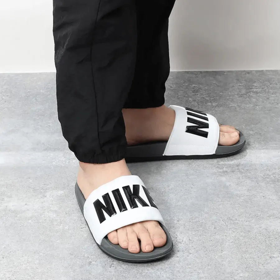 Alternative view of Dép Nike Offcourt Slide 'Dark Grey White' BQ4639-001