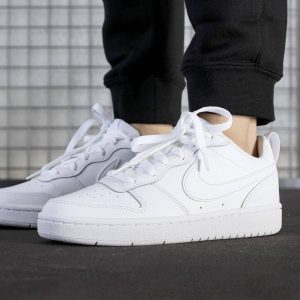 Alternative view of Giày Nike Court Borough Low 2 GS 'Triple White' BQ5448-100