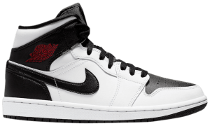 Giày Nike Wmns Air Jordan 1 Mid 'White Black' BQ6472-101