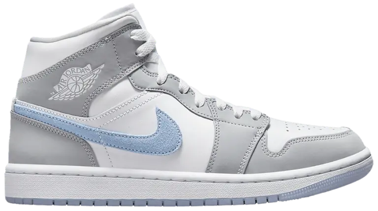 Giày Nike Wmns Air Jordan 1 Mid 'Grey Blue' BQ6472-105
