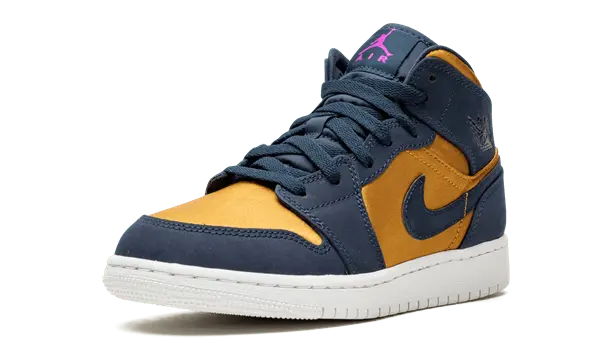 Giày Nike Air Jordan 1 Mid SE GS 'Obsidian Desert Ochre' BQ6931-401 - Ảnh 3