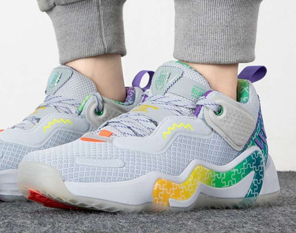 Giày Adidas D.O.N. Issue #3 'Grey Rainbow' GW3645 - Ảnh 4