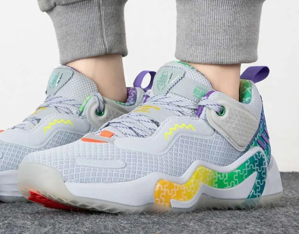 Giày Adidas D.O.N. Issue #3 'Grey Rainbow' GW3645 - Ảnh 4