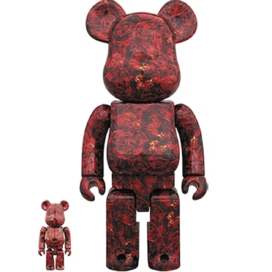 Mô Hình Bearbrick Mika Ninagawa Leather Rose 100% & 400%