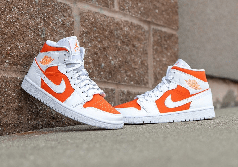 Giày Nike Wmns Air Jordan 1 Mid SE 'Bright Citrus' CZ0774-800 - Ảnh 6