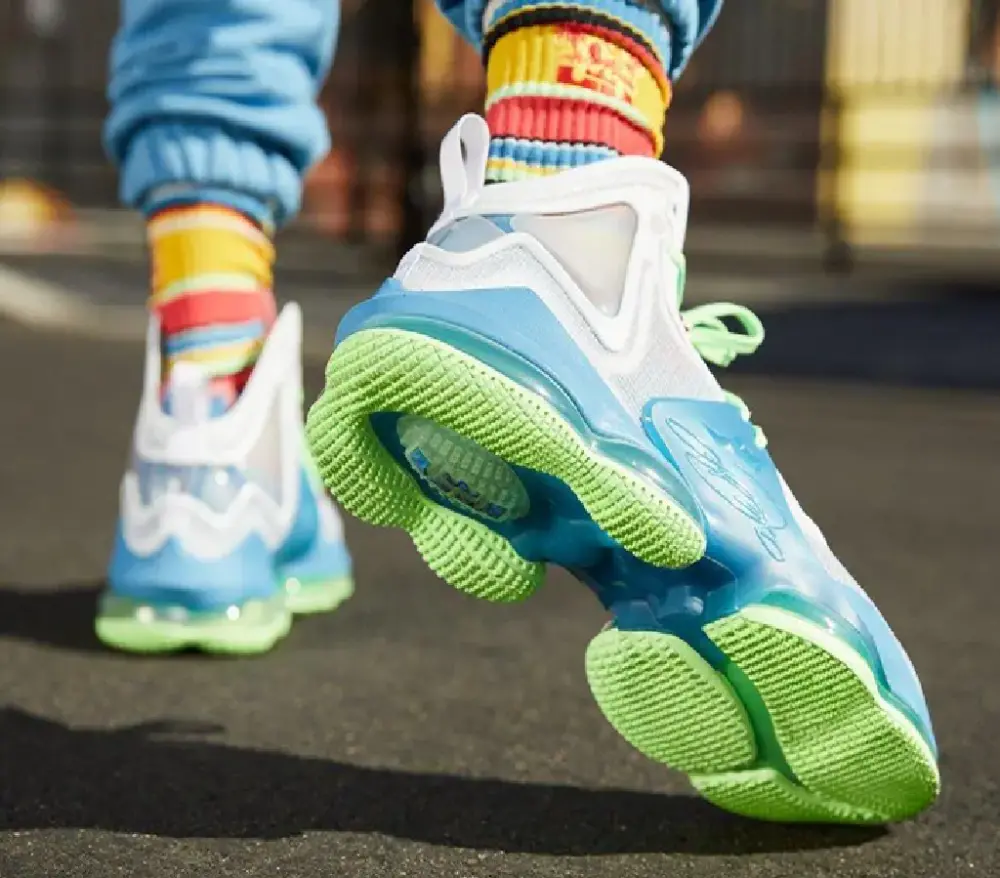 Giày Nike Lebron 19 'Dutch Blue Lime Glow' DD0418-400 - Ảnh 3