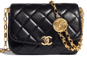 Túi Chanel Folding Bag Sheepskin 'Black' AS2222-B04424-94305