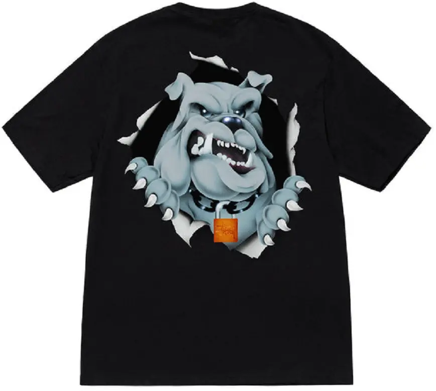 Alternative view of Áo Stussy Bulldog Ripper Tee 'Black'