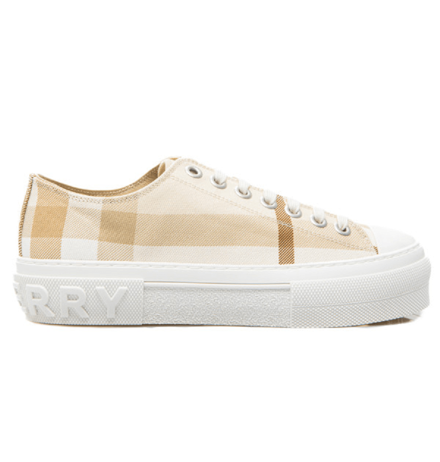 Giày Burberry Check Cotton Sneakers 'Soft Fawn' 80539901