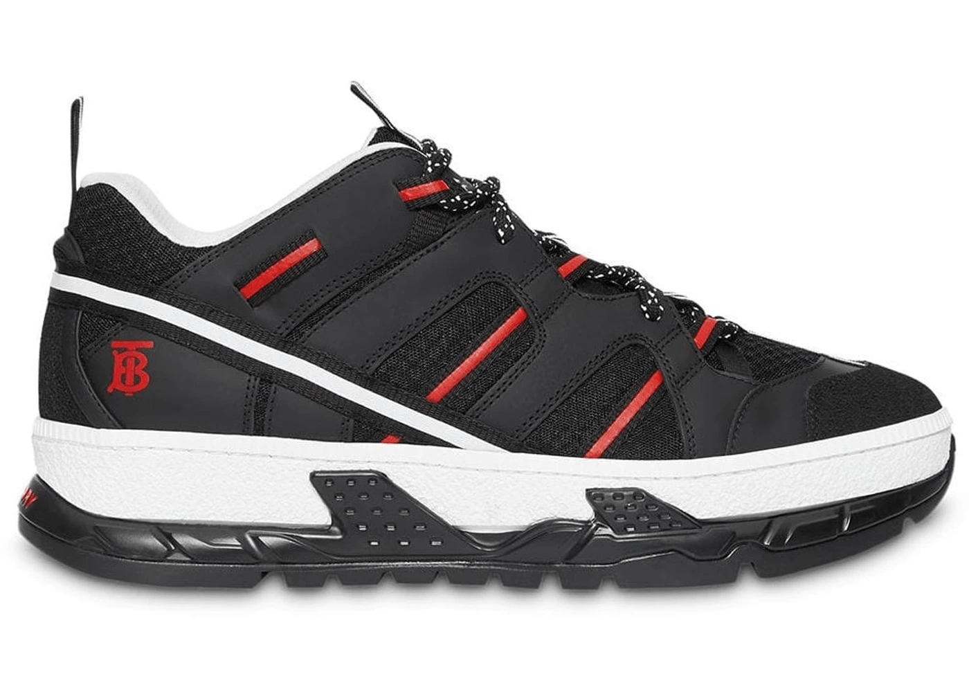 Giày Burberry Mesh Nubuck Union Black Red 80171311