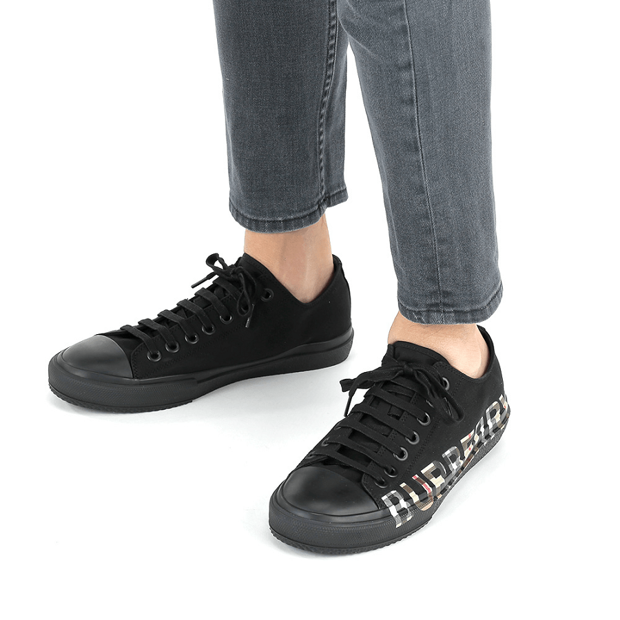 Giày Burberry Checked Logo Print 'Black' 8018275 - Ảnh 2