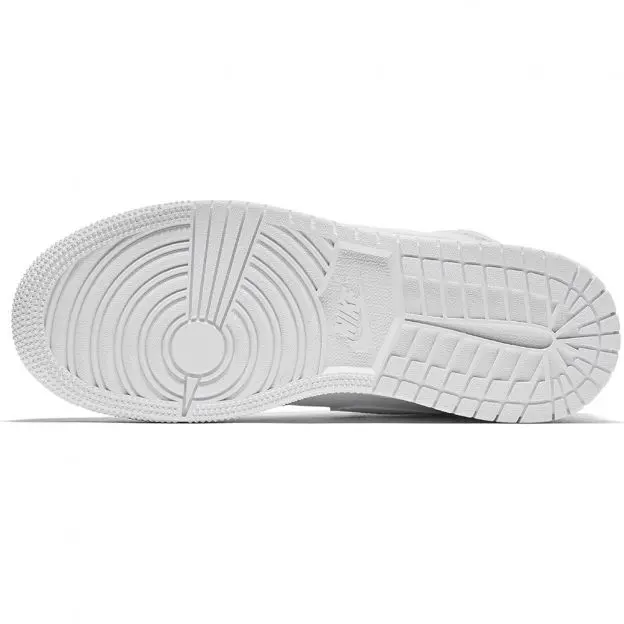 Giày Nike Air Jordan 1 Retro Mid GS 'Pure Platinum' 554725-109 - Ảnh 4