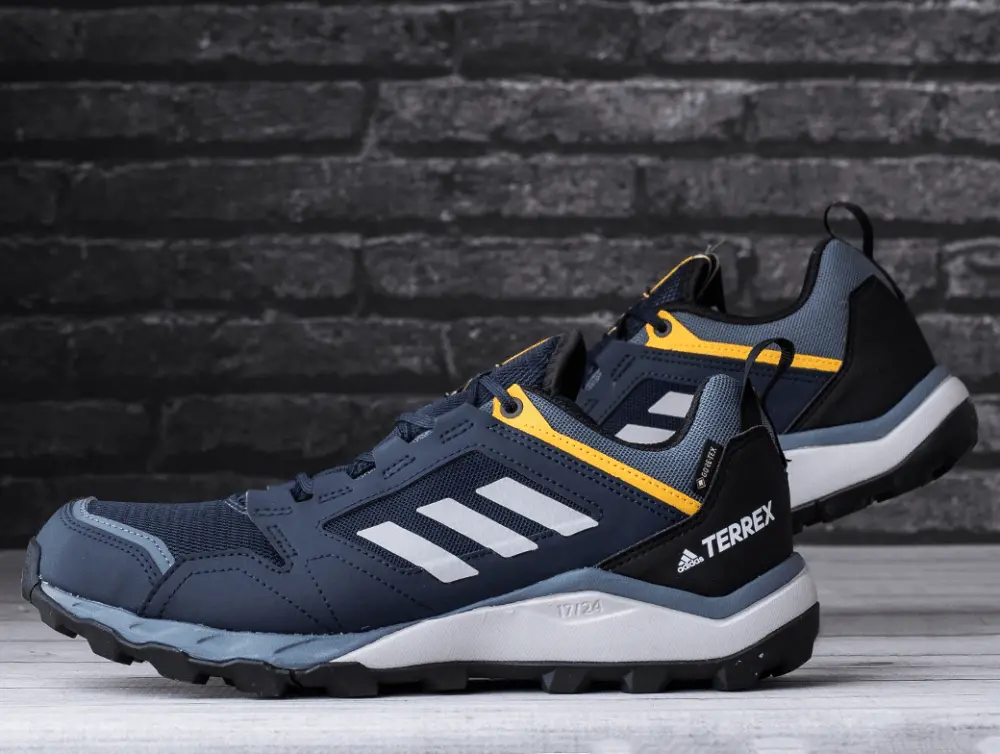 Giày Adidas Terrex Agravic Tr Gore-tex Trail Marathon 'Navy Blue Yellow' EF6870 - Ảnh 3
