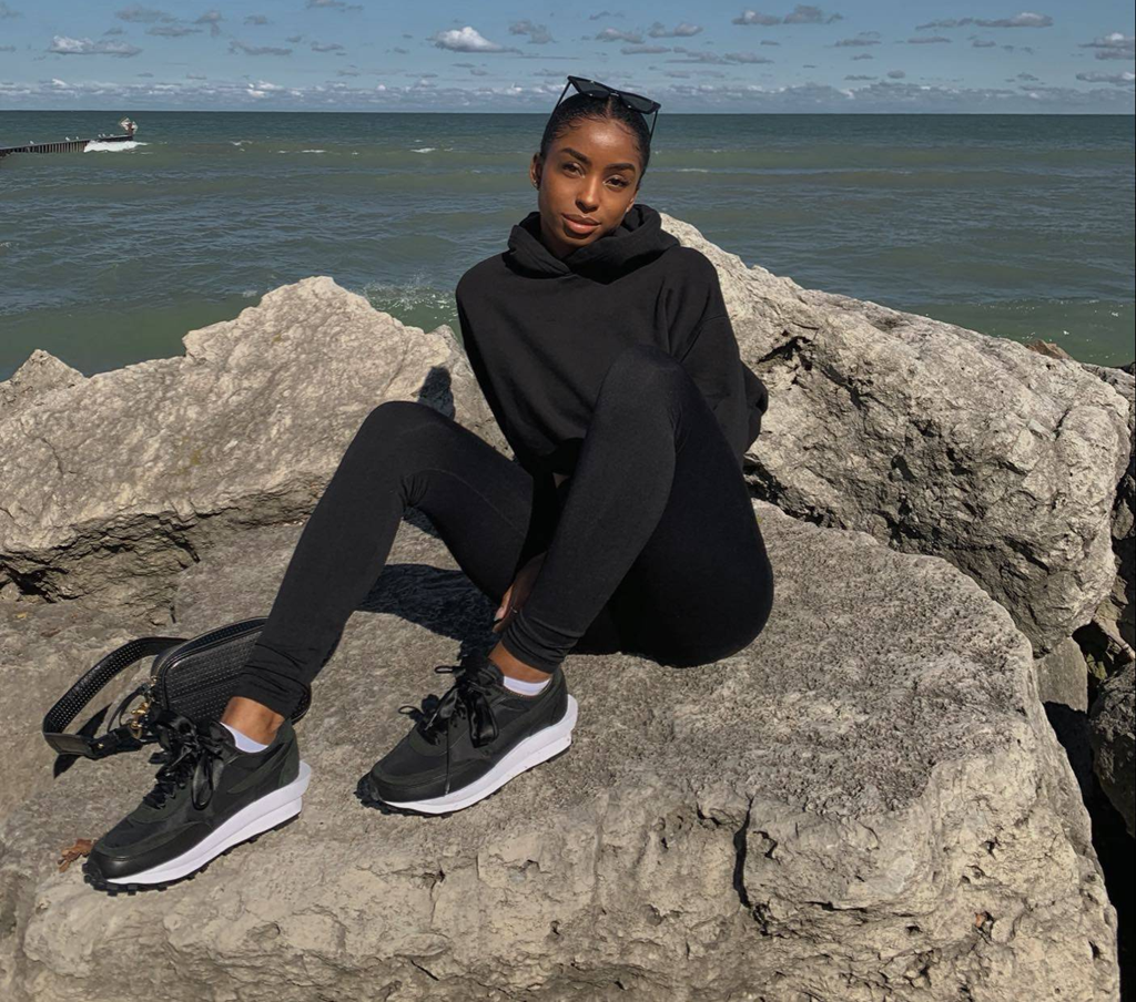 Giày Nike Sacai x LDWaffle 'Black Nylon' BV0073-002 - Ảnh 4