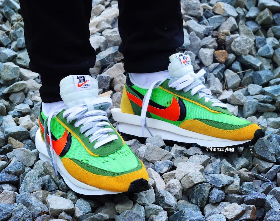 Giày Nike Sacai x LDWaffle 'Green Gusto' BV0073-300 - Ảnh 3