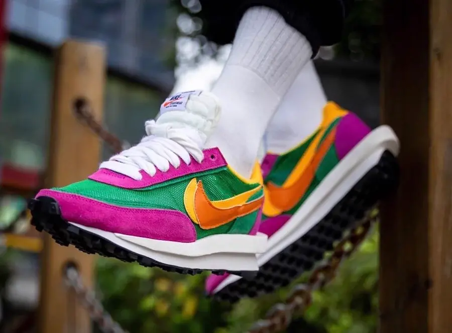 Giày Nike Sacai x LDWaffle 'Pine Green' BV0073-301 - Ảnh 3