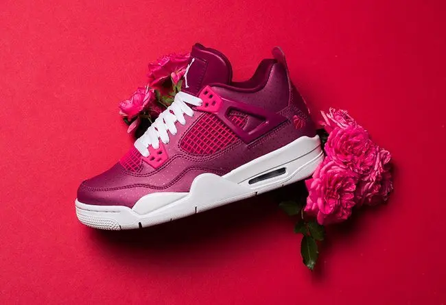 Giày Nike Air Jordan 4 'True Berry Valentine's Day' 487724-661 - Ảnh 4