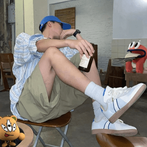 Alternative view of Giày Adidas BW Army Utility Original 'White Blue' HQ6457