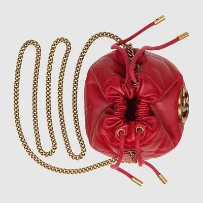 Túi Gucci GG Marmont Mini Bucket Bag 575163 DTDRT 6433 - Ảnh 4