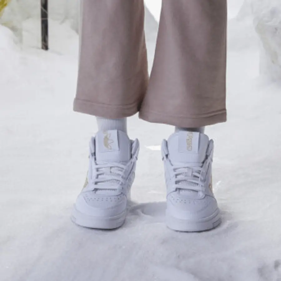 Giày Adidas Originals Drop Step XL 'White Metallic Gold' FV4874 - Ảnh 6