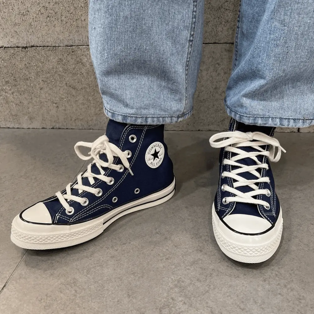 Giày Converse Chuck 70 High Recycled Canvas Midnight Navy 172676C - Ảnh 3