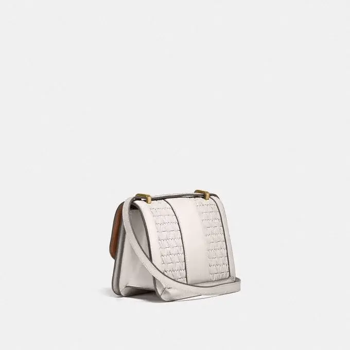 Túi Coach Alie Shoulder Bag 18 With Weaving C2587 B4 IY - Ảnh 4