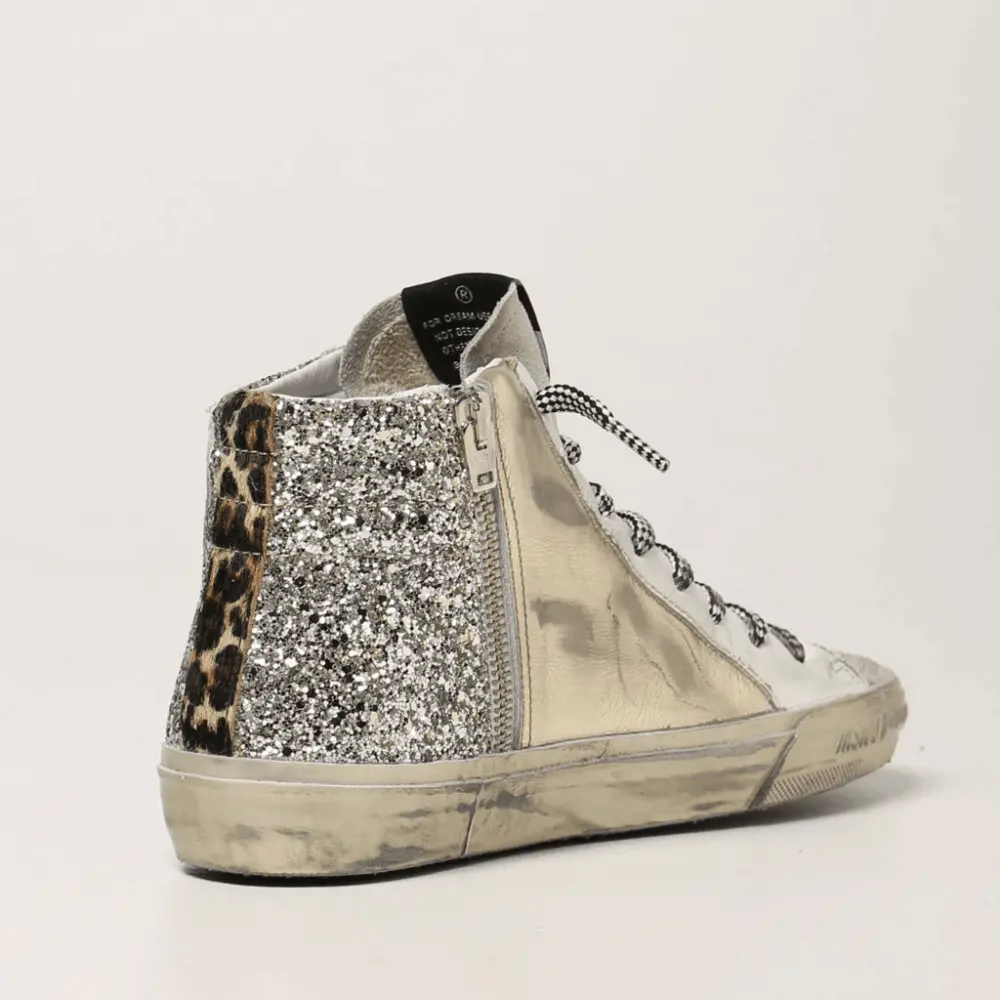 Giày Golden Goose Slide Leather High-Top GWF00116-F001884-65147 - Ảnh 3