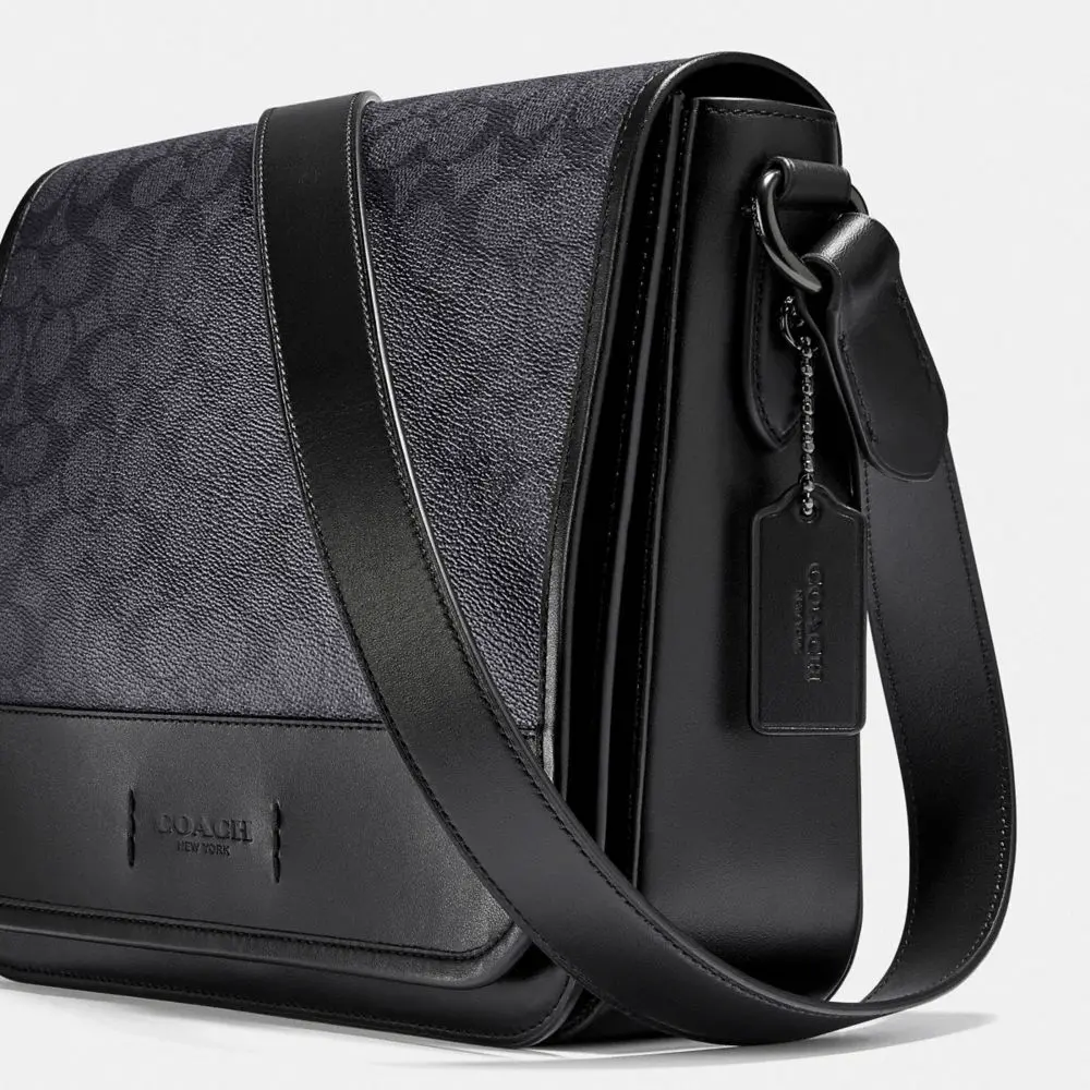 Túi Coach Gotham Messenger 27 in Signature C2681 JICHR - Ảnh 4