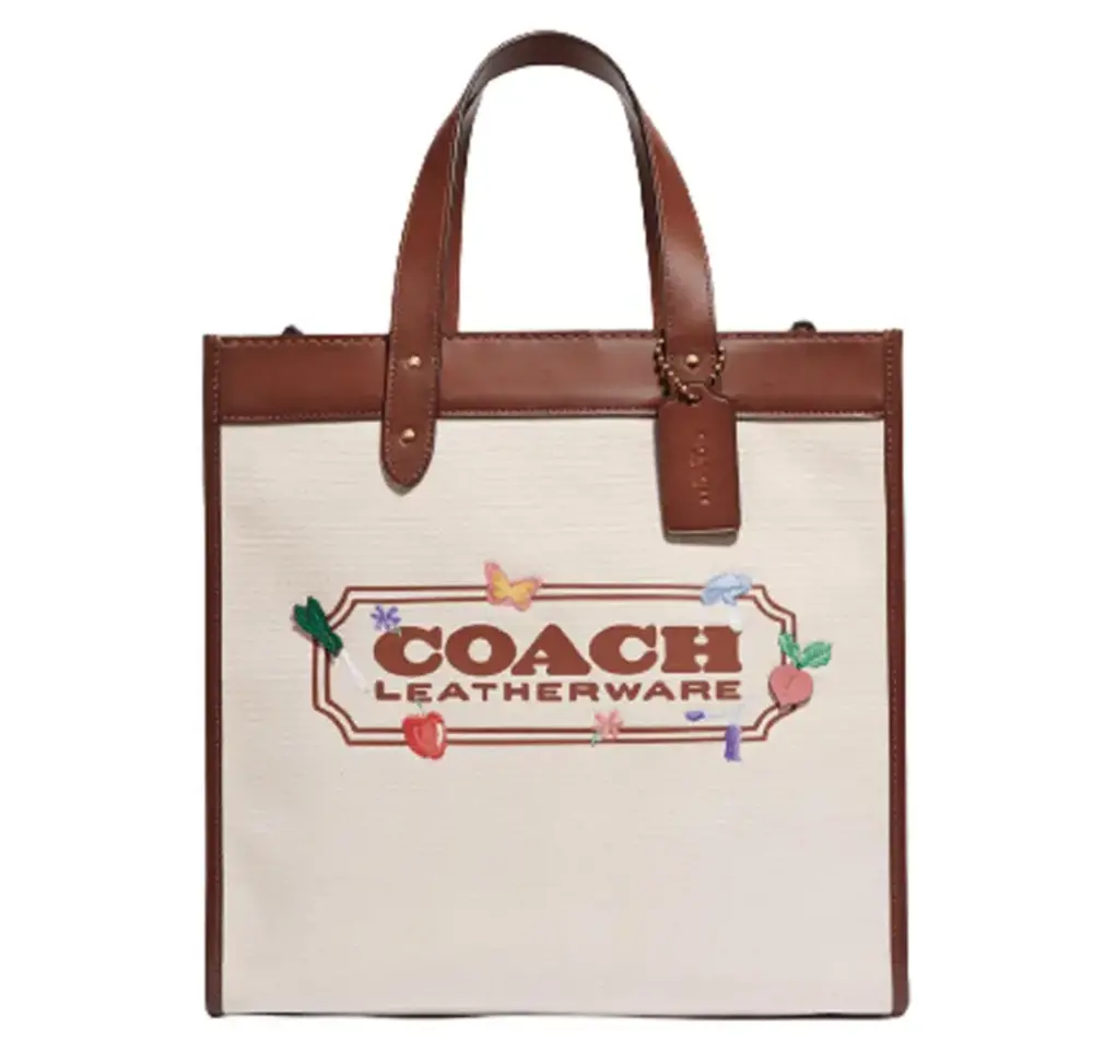 Túi Coach Field Tote With Garden Embroidery Coach Badge C2774 B4 NA