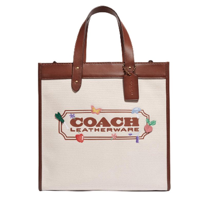 Túi Coach Field Tote With Garden Embroidery Coach Badge C2774 B4 NA
