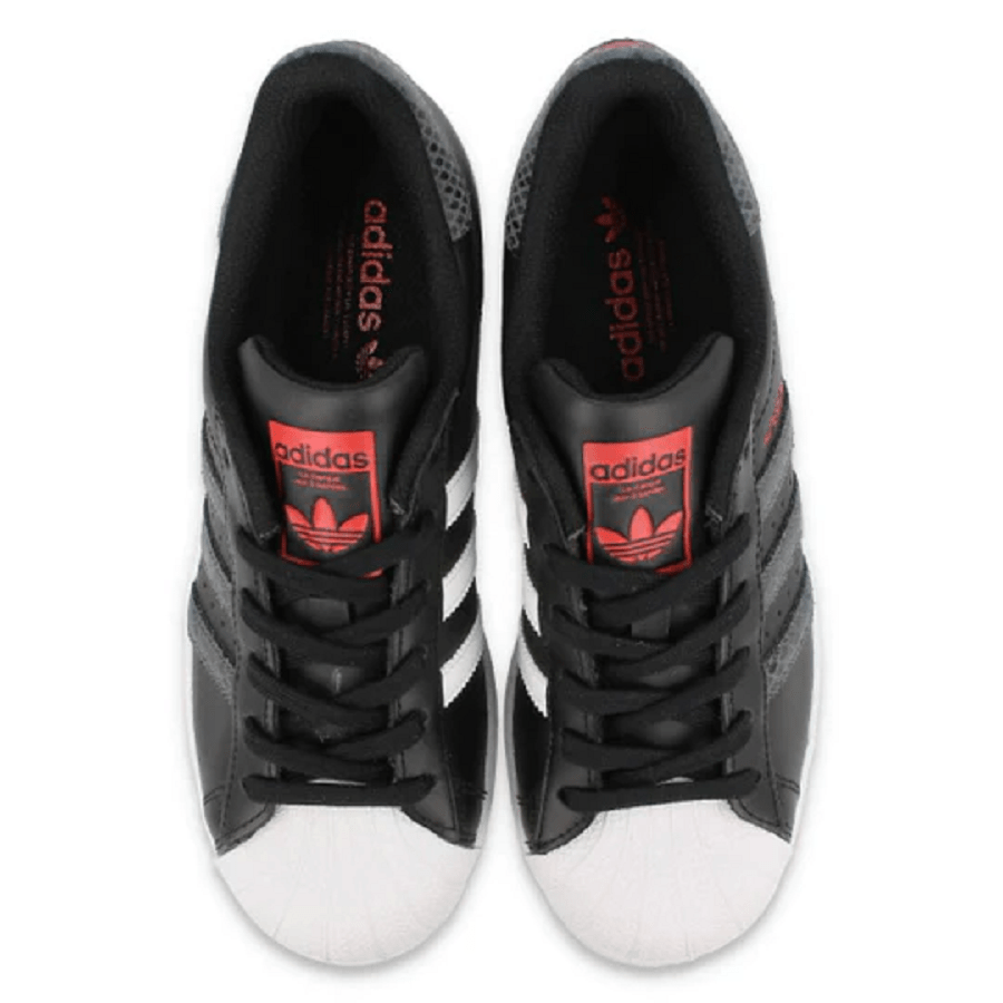 Giày Adidas Originals Superstar 'Black White Red' HQ1917 - Ảnh 3