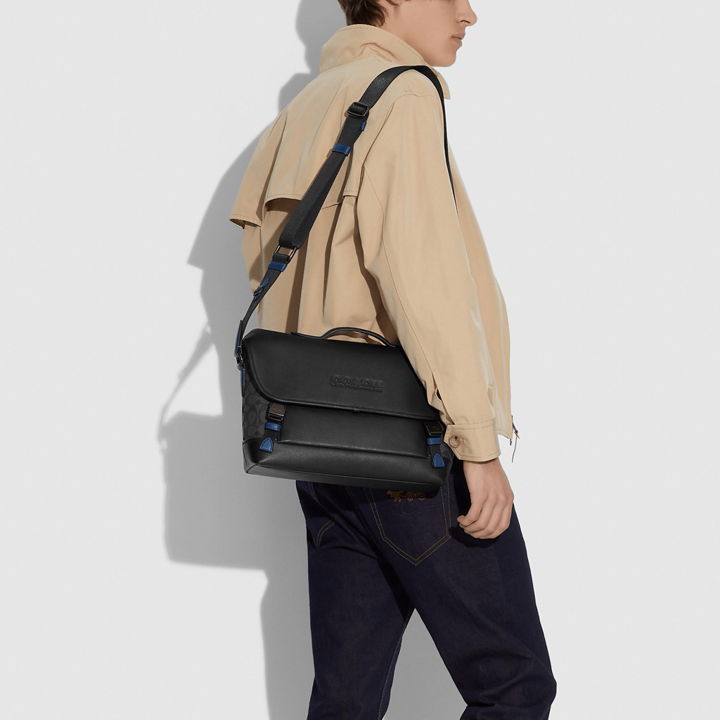 Túi Coach League Bike Bag In Signature Jacquard C3794 JIO1U - Ảnh 3