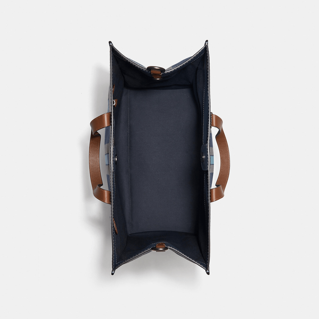 Túi Coach Field Tote 40 In Organic Cotton Canvas C3798 JISMN - Ảnh 4