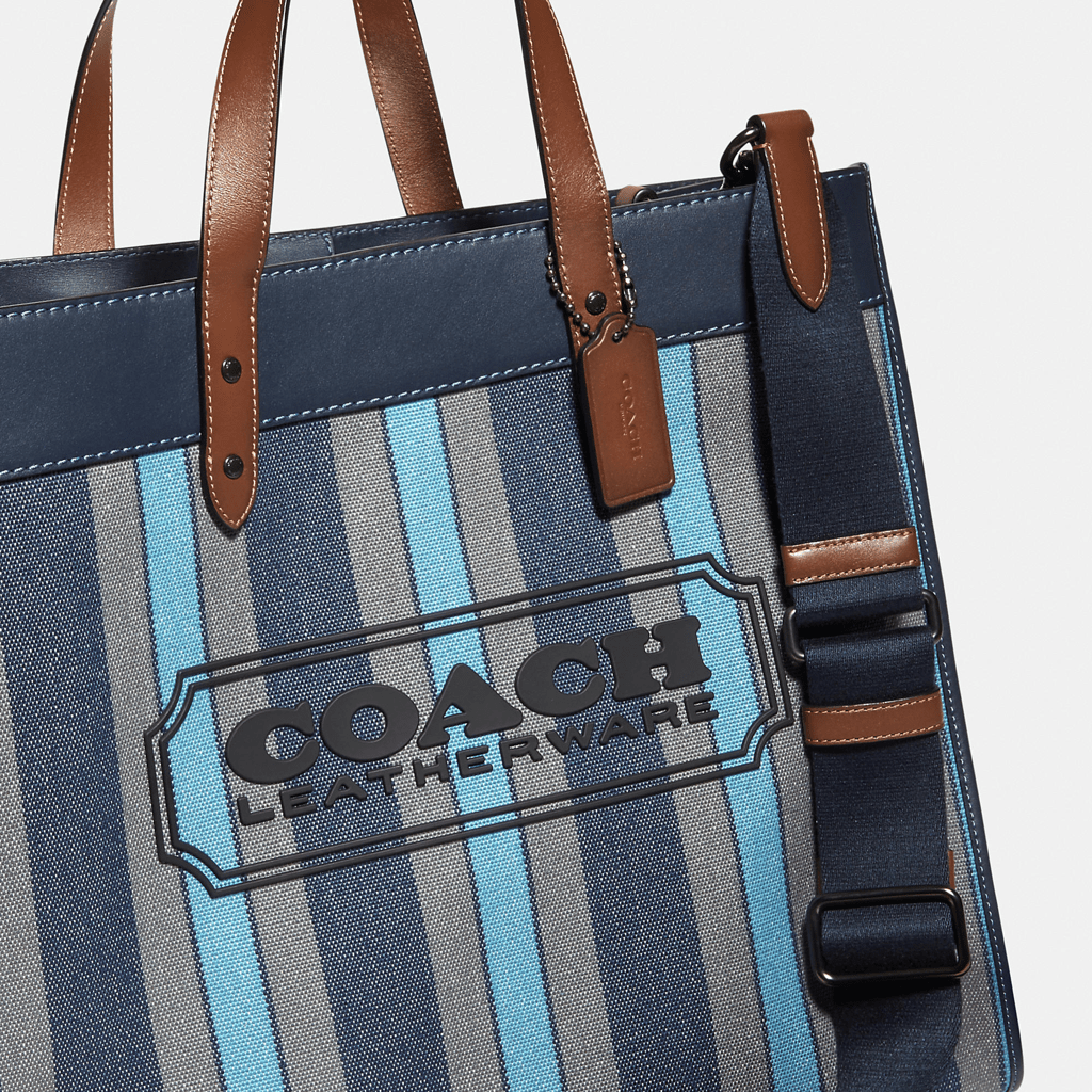 Túi Coach Field Tote 40 In Organic Cotton Canvas C3798 JISMN - Ảnh 2