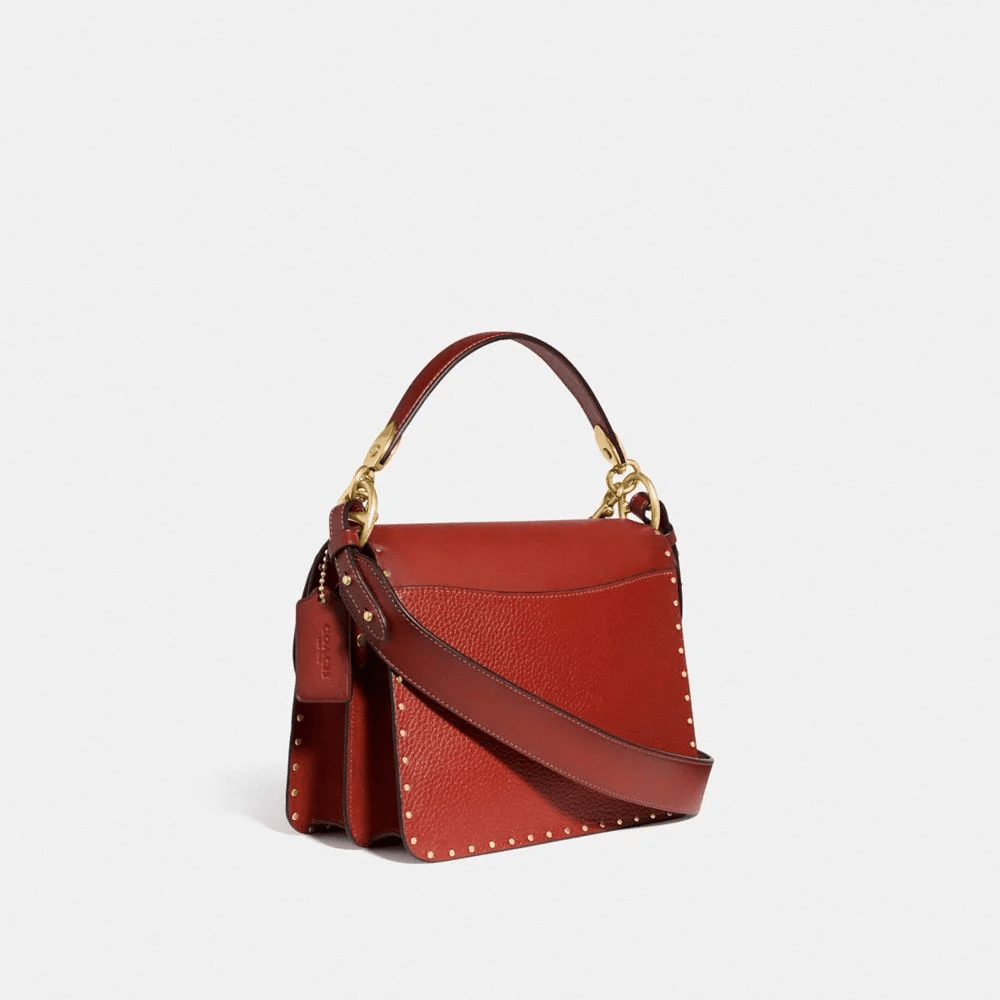 Túi Coach Beat Shoulder Bag With Rivets C3838 B4SAR - Ảnh 4