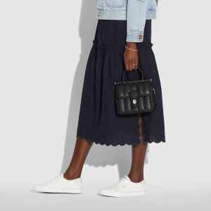 Alternative view of Túi Coach Willis Top Handle 18 'With Quilting' C3844 B4 BK