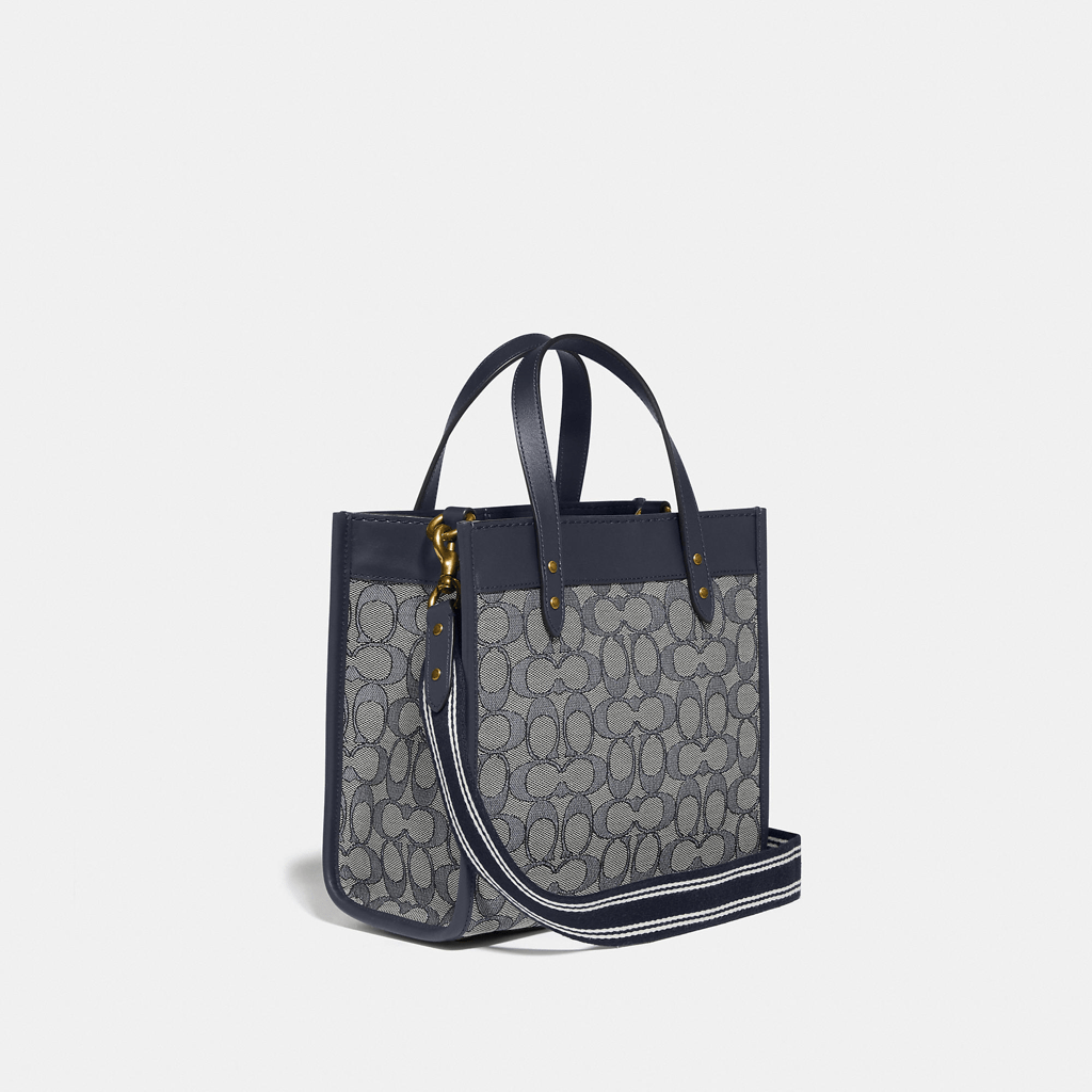 Túi Coach Field Tote 22 In Signature Jacquard C3865 B4RH3 - Ảnh 2