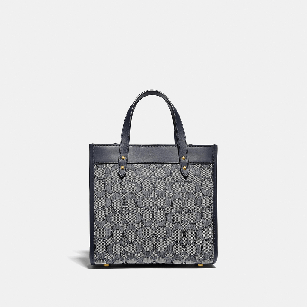 Túi Coach Field Tote 22 In Signature Jacquard C3865 B4RH3 - Ảnh 3