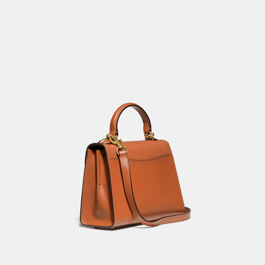 Túi Coach Tabby Top Handle 20 With Snakeskin Detail C3887 B4SN7 - Ảnh 3