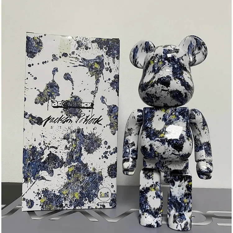 Alternative view of Mô Hình Bearbrick Jackson Pollock Splash 100% + 400% & 1000%