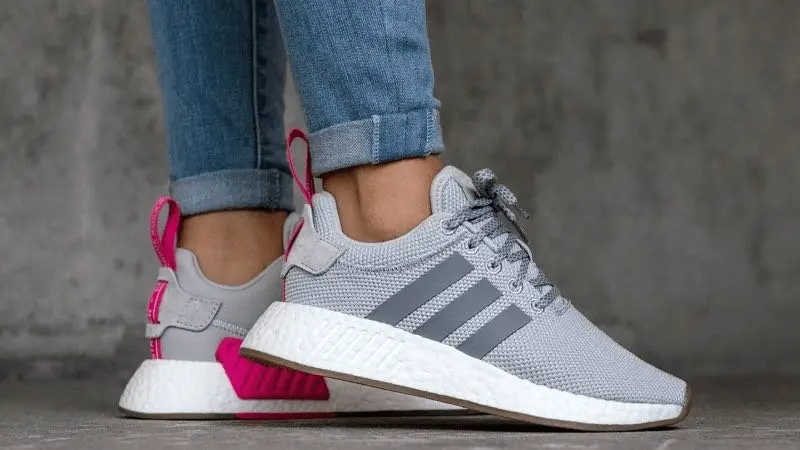 Giày Adidas NMD R2 'Grey Shock Pink' BY9317 - Ảnh 4