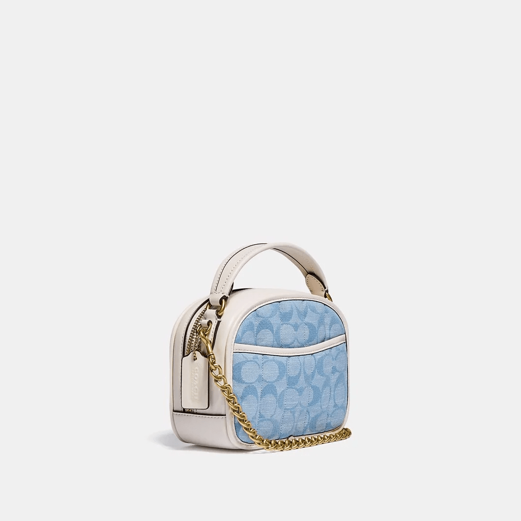 Túi Coach Lunchbox Top Handle In Signature Chambray With C4688 B4SUX - Ảnh 5