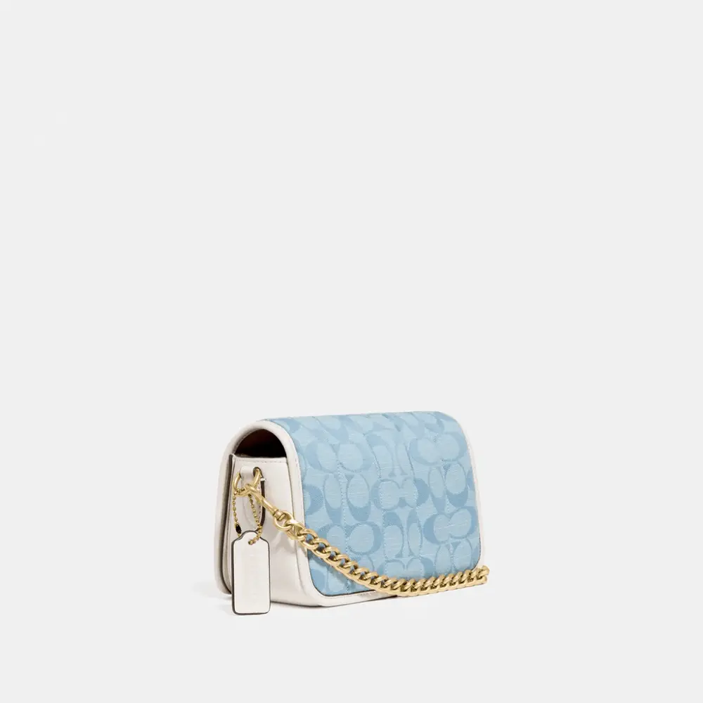 Túi Coach Dinky 18 In Signature Chambray With Quilting C4689 B4SUX - Ảnh 4