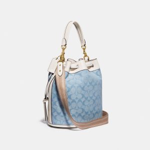Alternative view of Túi Coach Field Bucket Bag In Signature Chambray C4693 B4SUX
